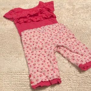 0-3 month girl outfit pretty in pink